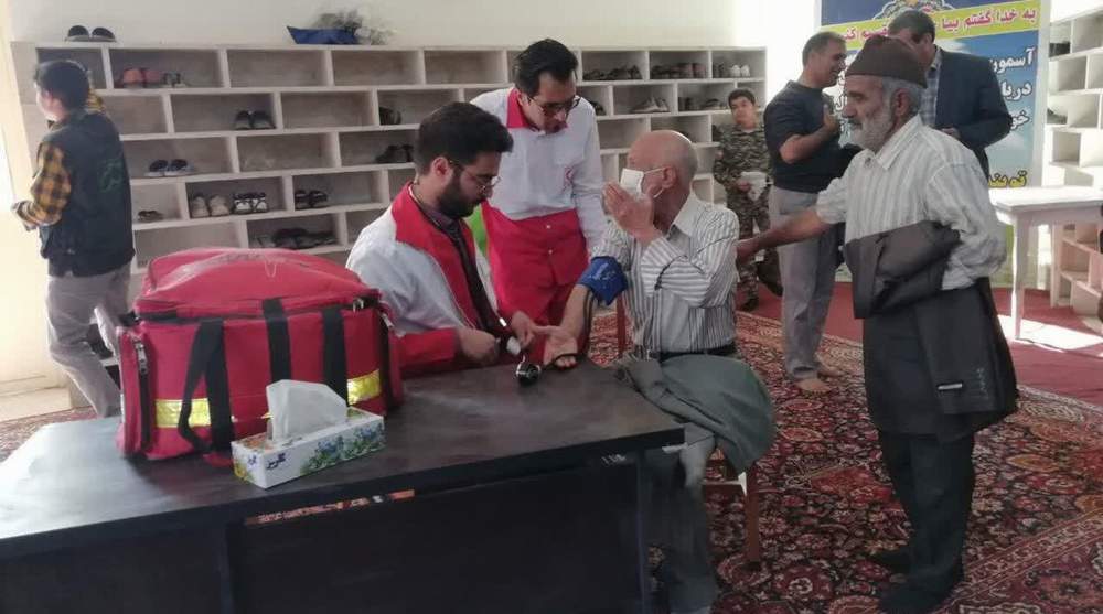   برپایی ایستگاه سلامت وپوشش امدادی راهپیمایی روز 13آبان توسط جمعیت هلال احمر شهرستن مه ولات 