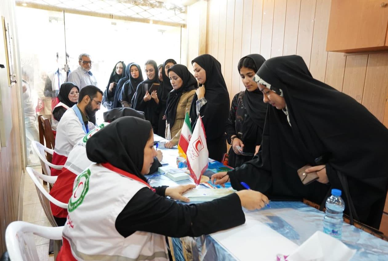 حضور سبز سرخ پوشان هلال احمر تربت جام در ششمین دوره انتخابات مجامع جمعیت هلال احمر شهرستان