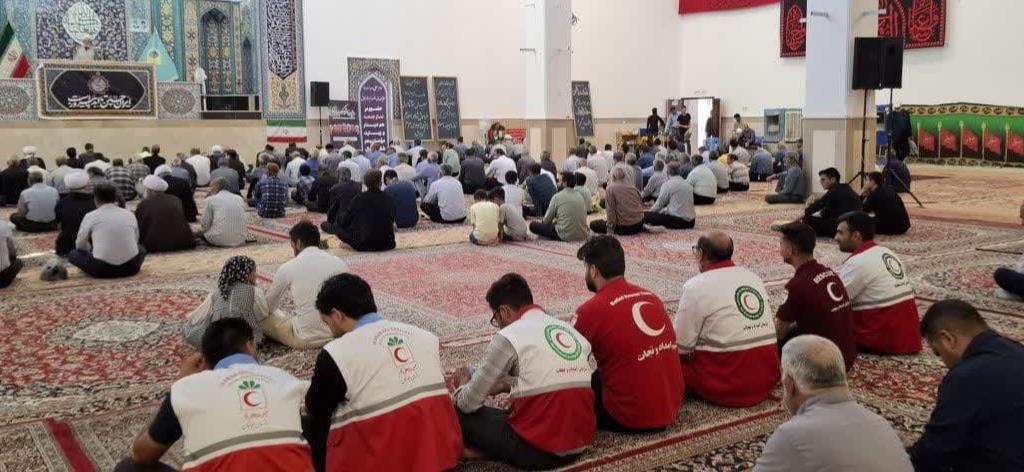 حضور در نماز جمعه و بر پایی ایستگاه سنجش سلامت